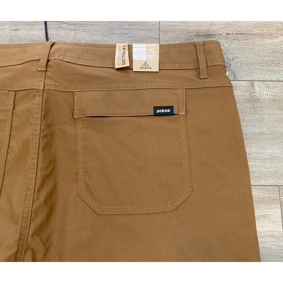Prana Zion Cargo Pants II Mens 40X32 Belted Brown Straight Outdoor Hiking NEW - Picture 10 of 10